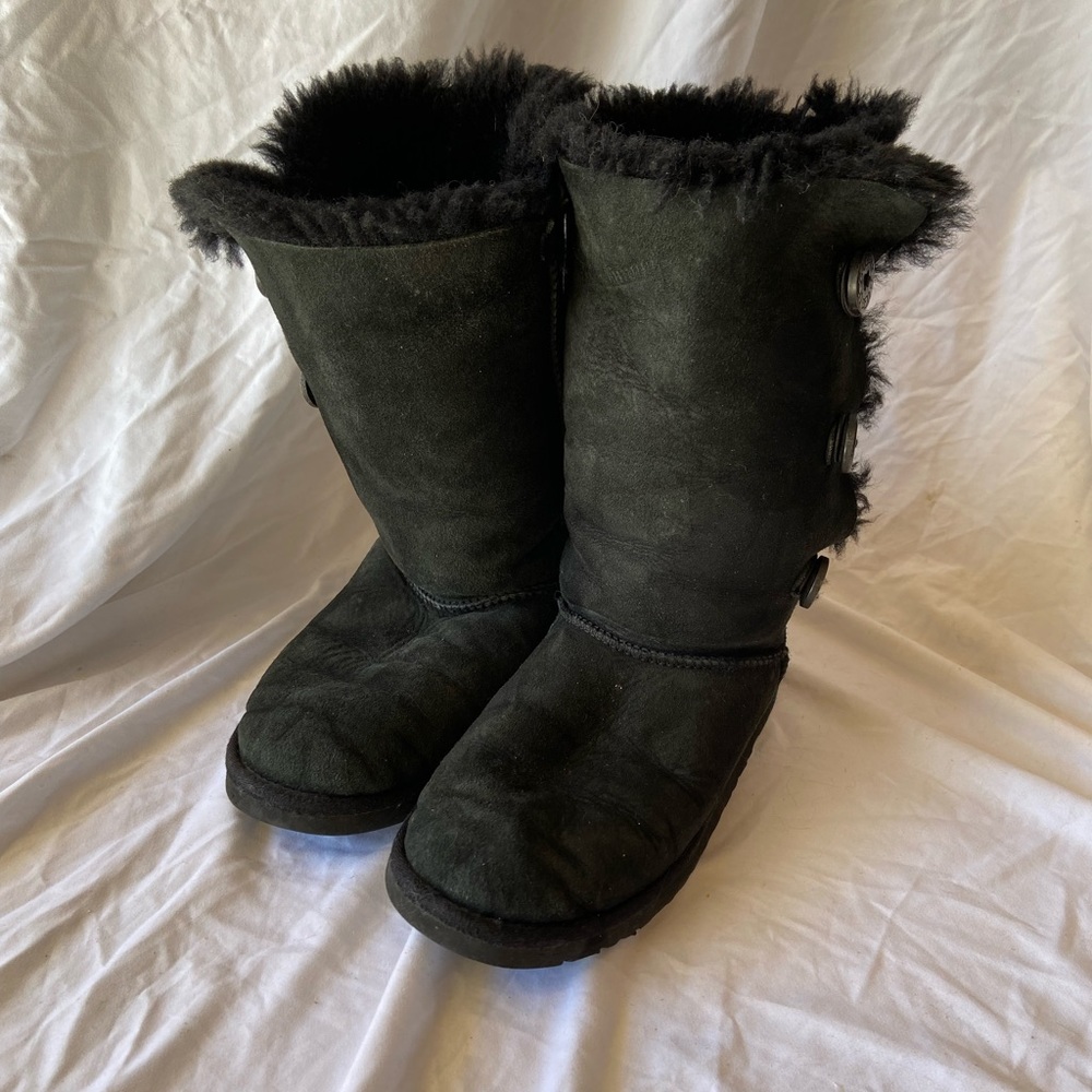 Ugg Bailey Button Tall Ugg Boot Black - image 3
